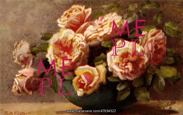 : Wild Roses in Bowl : Wild Roses in Bowl
