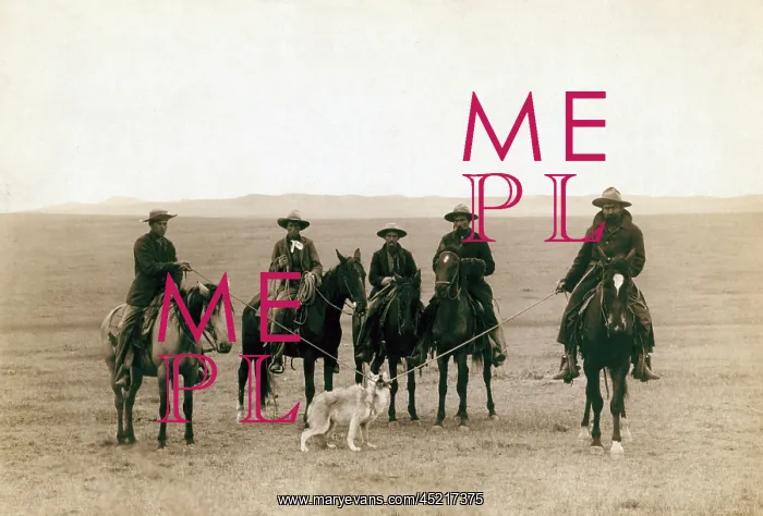 : Wild West. Roping gray wolf, Cowboys take ? : Wild West. Roping gray wolf, Cowboys take ?