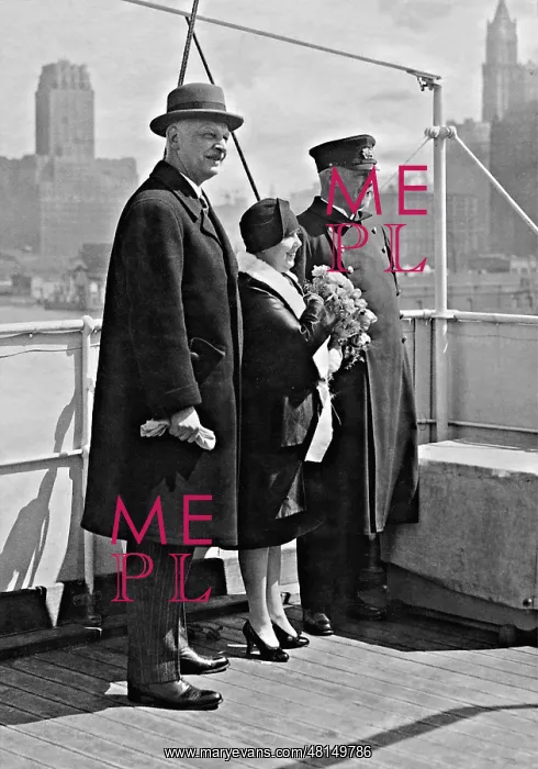 : Wilhelm Cuno on the SS New York, 1927 : Wilhelm Cuno on the SS New York, 1927