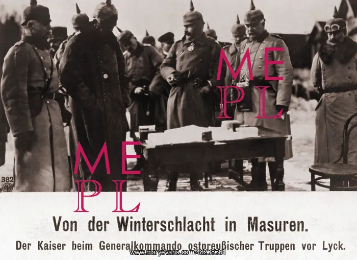 : Wilhelm II with the commanders of the East-Prussian troops : Wilhelm II with the commanders of the East-Prussian troops