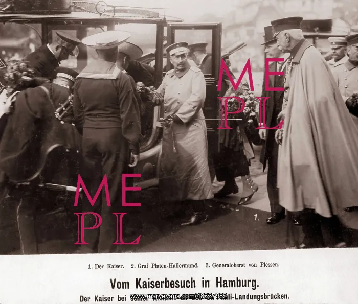 : Wilhelm II in Hamburg, around 1910 : Wilhelm II in Hamburg, around 1910