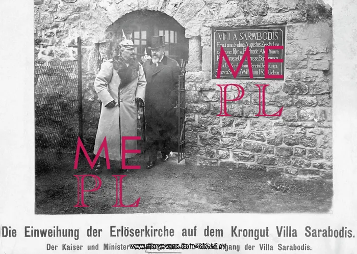 : Wilhelm II at the inauguration of the Erloeserkirche : Wilhelm II at the inauguration of the Erloeserkirche