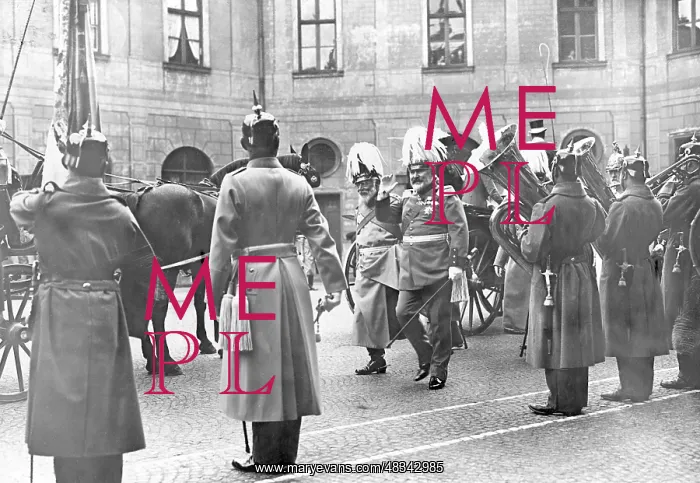 : Wilhelm II of Wuerttemberg in Munich, 1914 : Wilhelm II of Wuerttemberg in Munich, 1914