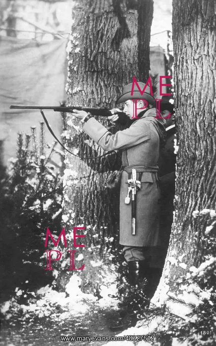 : Wilhelm of Prussia at the hunt, around 1900 : Wilhelm of Prussia at the hunt, around 1900