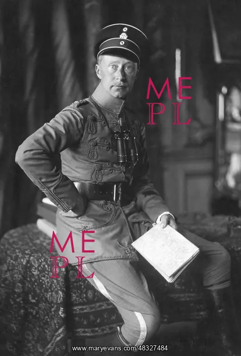 : Wilhelm of Prussia in Hussar uniform, 1918 : Wilhelm of Prussia in Hussar uniform, 1918