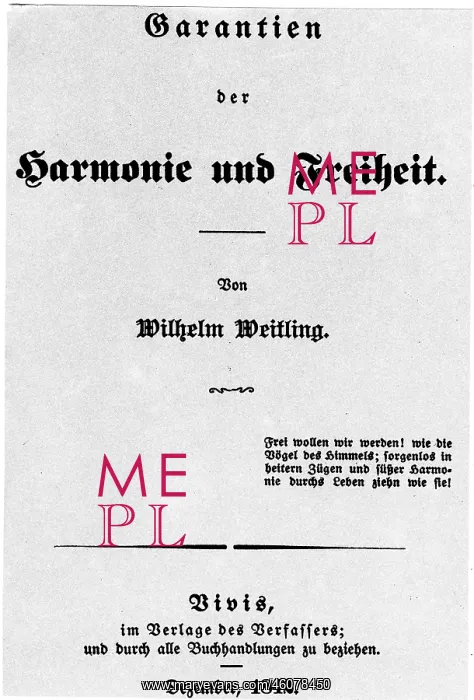 : Wilhelm Weitling : Wilhelm Weitling