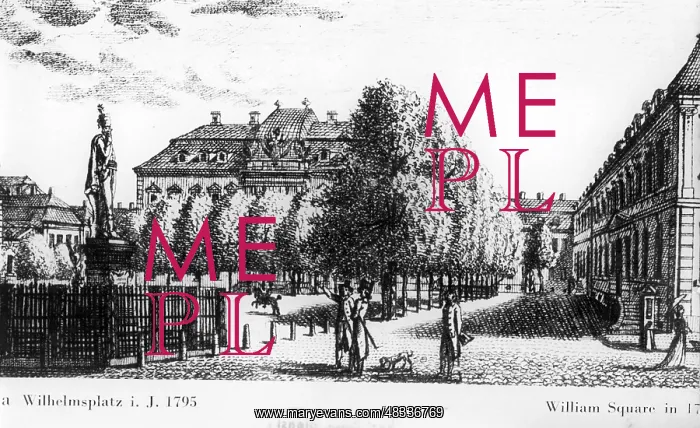: Wilhelmplatz in Berlin, 1795 : Wilhelmplatz in Berlin, 1795