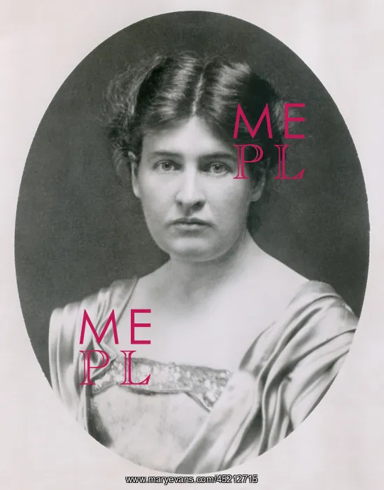 : Willa Cather, American writer, at the age of 28 : Willa Cather, American writer, at the age of 28