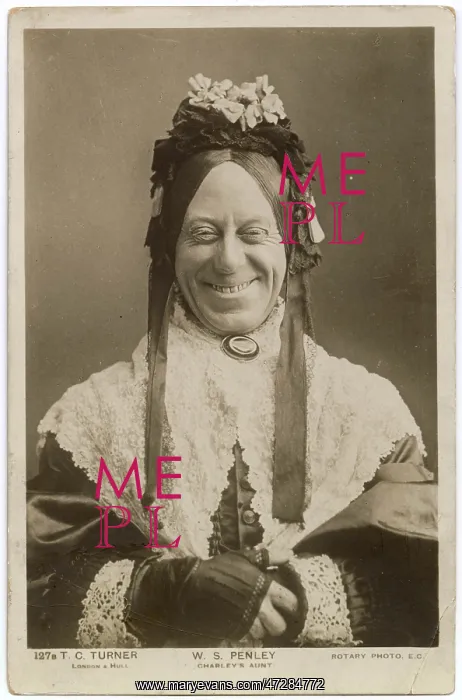 : Willam Penley in Charley's Aunt : Willam Penley in Charley's Aunt
