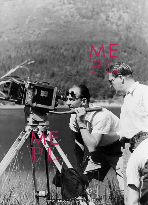 : Willi Forst during filming : Willi Forst during filming