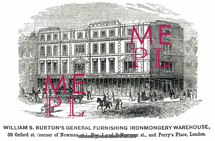 : William Burton's general ironmongery 1851 : William Burton's general ironmongery 1851