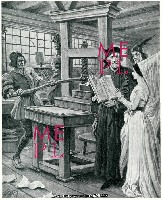  : William Caxton and his printing press