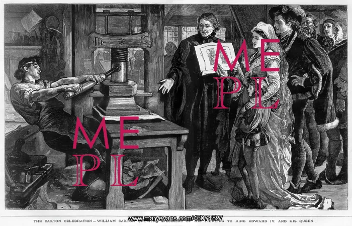 : William Caxton showing printing to Edward IV : William Caxton showing printing to Edward IV