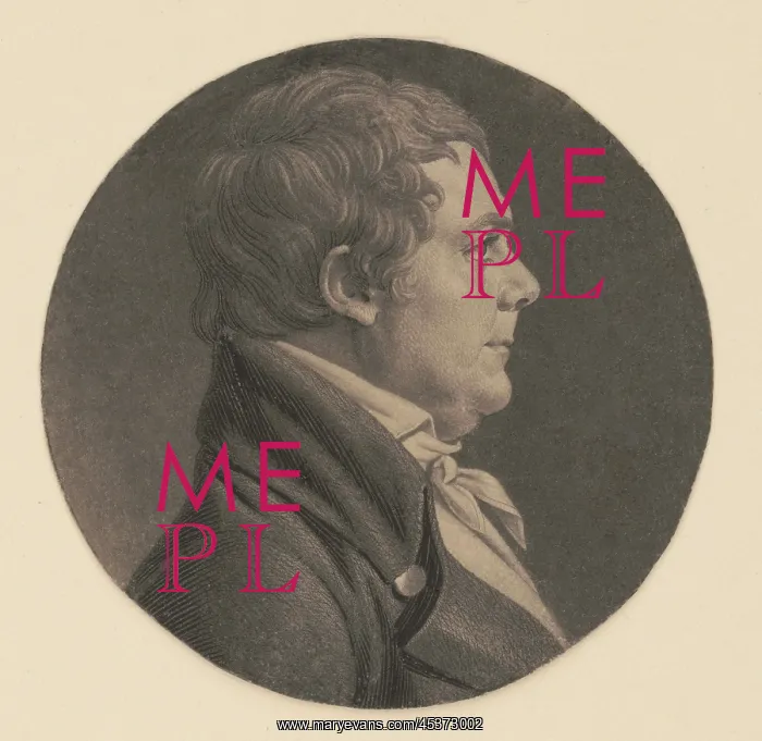 : William Clark, in 1807 profile portrait by : William Clark, in 1807 profile portrait by