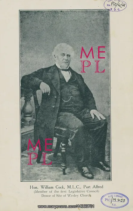 : William Cock (1794-1876) : William Cock (1794-1876)