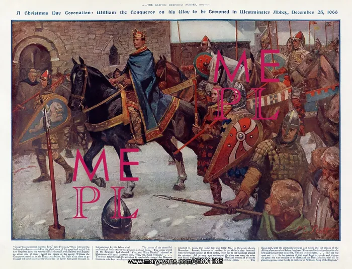 : William the Conqueror on his way to his Coronation : William the Conqueror on his way to his Coronation