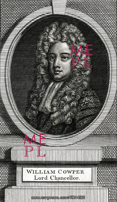 : WILLIAM COWPER / 1ST EARL : WILLIAM COWPER / 1ST EARL