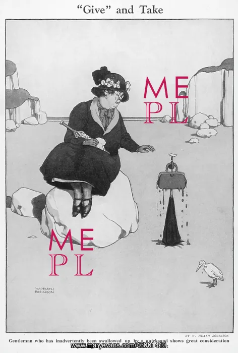 : Give and Take by William Heath Robinson : Give and Take by William Heath Robinson