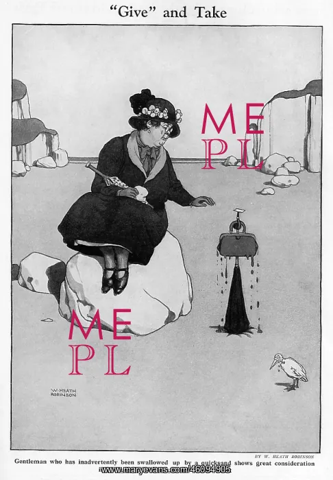 : Give and Take by William Heath Robinson : Give and Take by William Heath Robinson