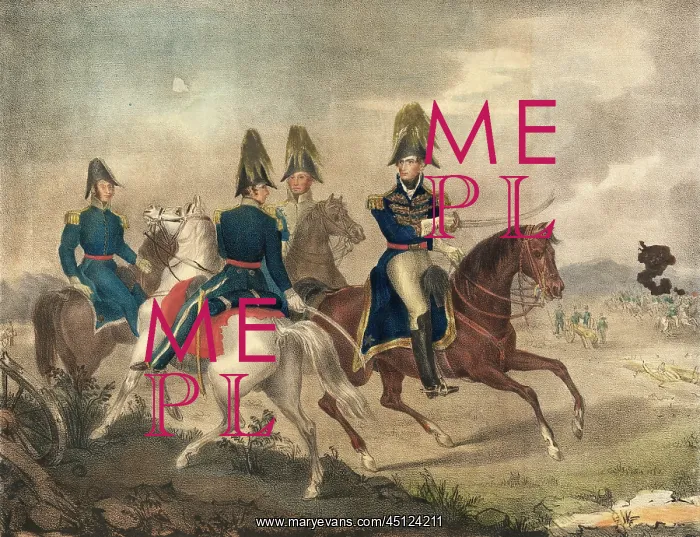  : William Henry Harrison and Staff on Horseback October