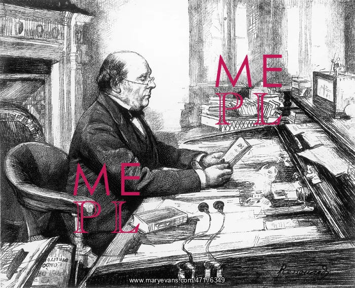 : William Henry Smith at his desk : William Henry Smith at his desk