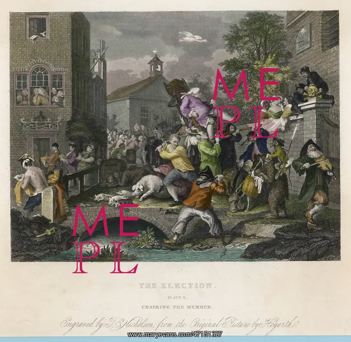 : William Hogarth's Election 4 of 4 : William Hogarth's Election 4 of 4