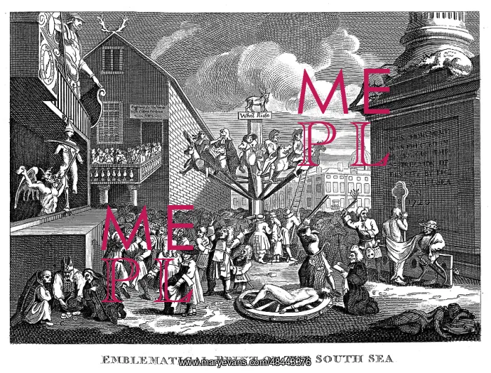 : William Hogarth's print published in 1721, satirising : William Hogarth's print published in 1721, satirising