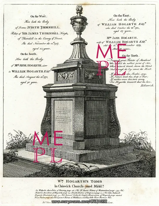 : William Hogarth's Tomb Chiswick : William Hogarth's Tomb Chiswick
