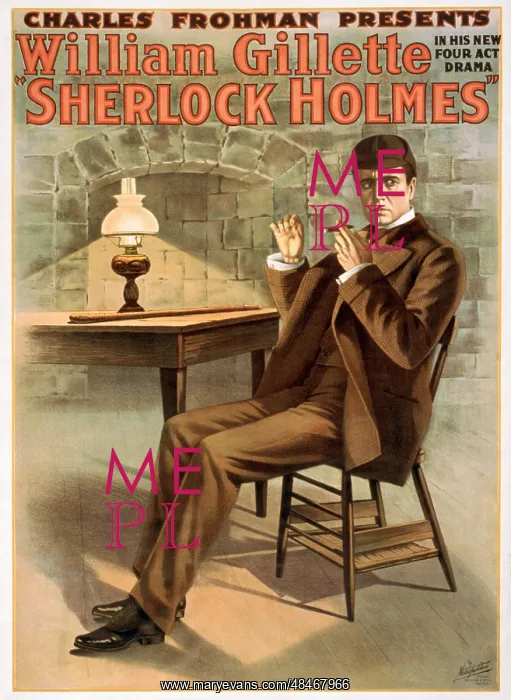 : William Hooker Gillette, as Sherlock Holmes. Sherlock : William Hooker Gillette, as Sherlock Holmes. Sherlock