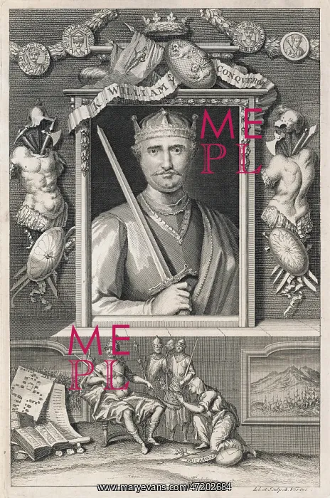: WILLIAM I (1027 - 1087), THE CONQUEROR holding a sword : WILLIAM I (1027 - 1087), THE CONQUEROR holding a sword