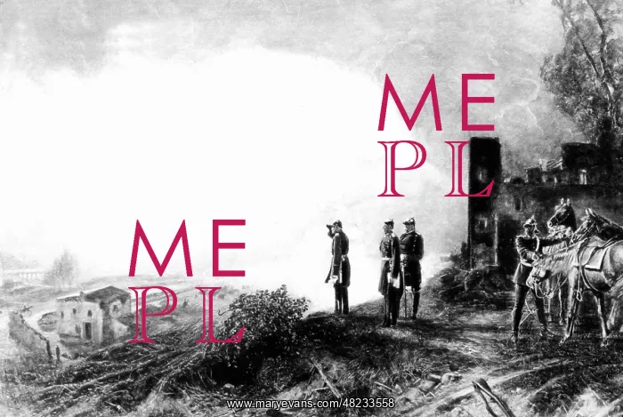 : William I, Bismarck and Moltke during the siege of Paris : William I, Bismarck and Moltke during the siege of Paris