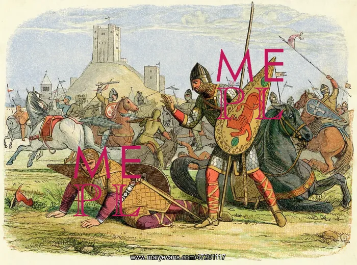 : William I wounded by Son : William I wounded by Son