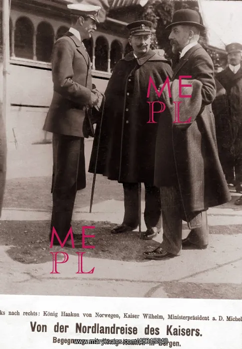 : William II meets the Norwegian King on a trip : William II meets the Norwegian King on a trip