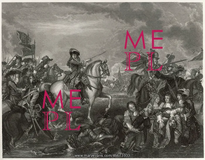 : William III at the Battle of the Boyne, Ireland : William III at the Battle of the Boyne, Ireland