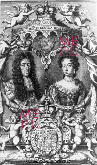 : William III and Mary II, c1689 : William III and Mary II, c1689