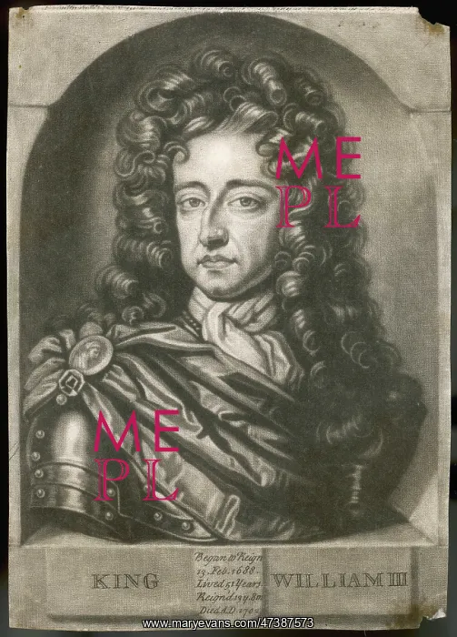  : WILLIAM III MEZZOTINT