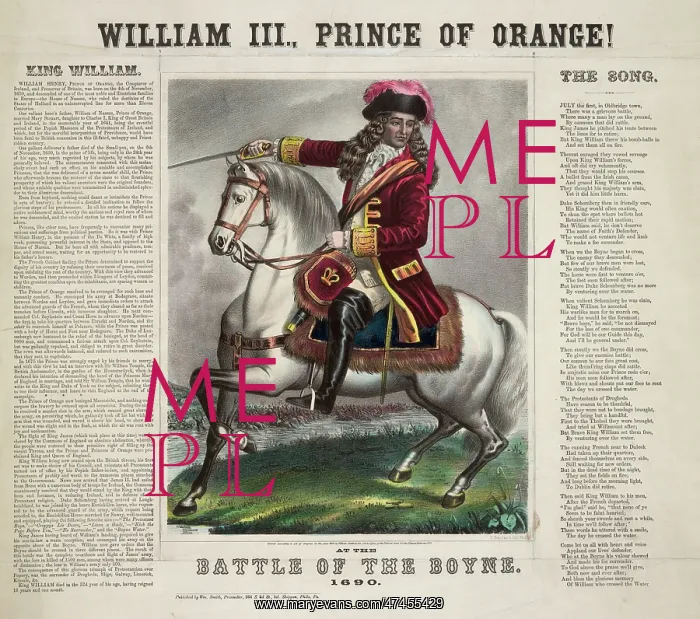  : William III. Prince of Orange! At the battle of the Boyne