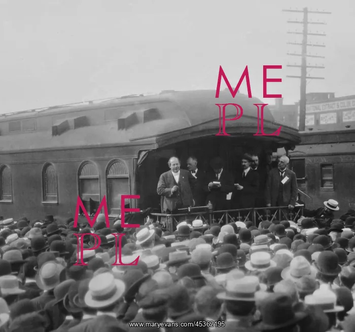 : William Jennings Bryan speaking from his campaign : William Jennings Bryan speaking from his campaign