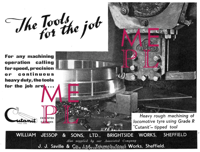 : William Jessop Cutanit Machine Tool Tips 1947 : William Jessop Cutanit Machine Tool Tips 1947