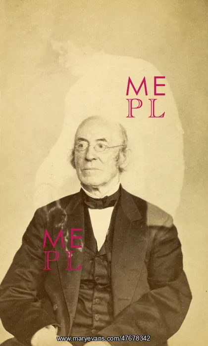 : William Lloyd Garrison with Ghost, c. 1862 : William Lloyd Garrison with Ghost, c. 1862