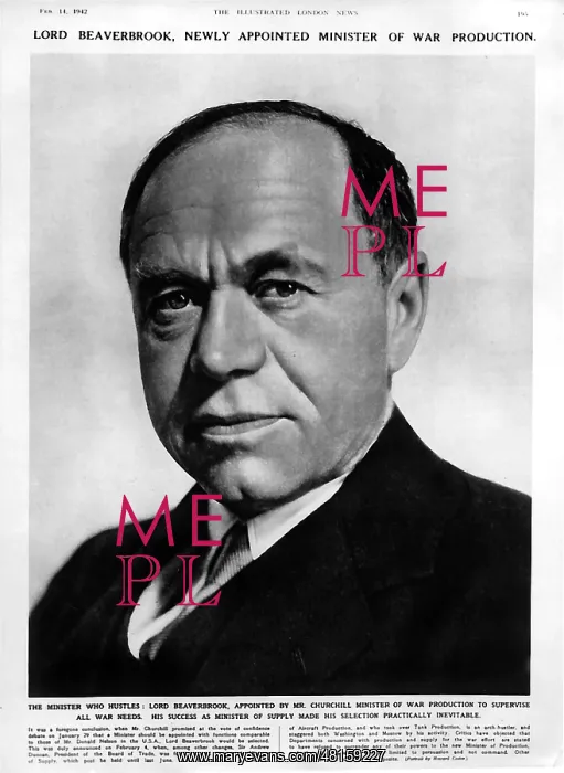 : William Lord Beaverbrook : William Lord Beaverbrook