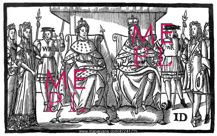 : WILLIAM & MARY CROWNED : WILLIAM & MARY CROWNED