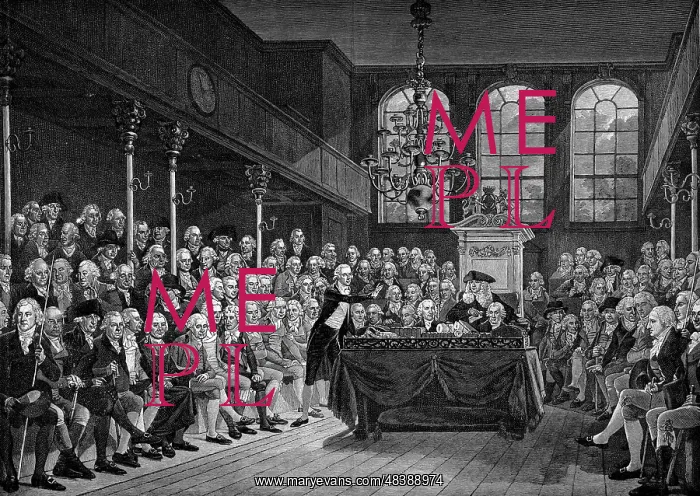 : William Pitt the Younger (1759-1806) addressing : William Pitt the Younger (1759-1806) addressing