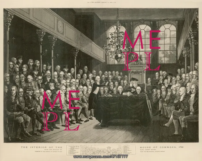 : William Pitt the Younger addressing Parliament : William Pitt the Younger addressing Parliament