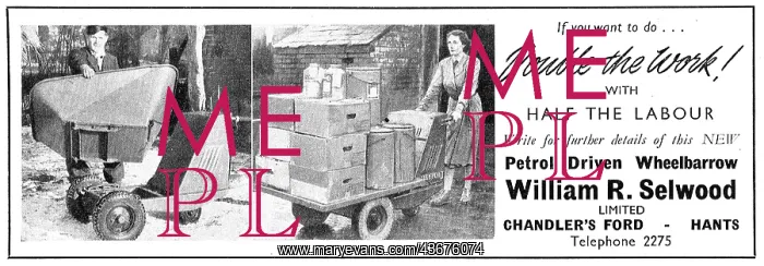 : William Selwood Petrol Driven Wheelbarrow : William Selwood Petrol Driven Wheelbarrow