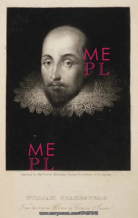 : William Shakespear - from the original picture by Cornelius : William Shakespear - from the original picture by Cornelius