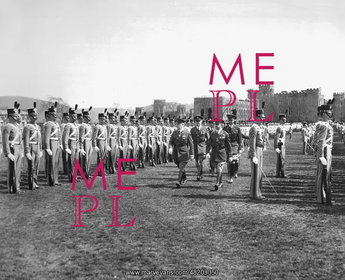 : William Smith during the departure parade, 1932 : William Smith during the departure parade, 1932