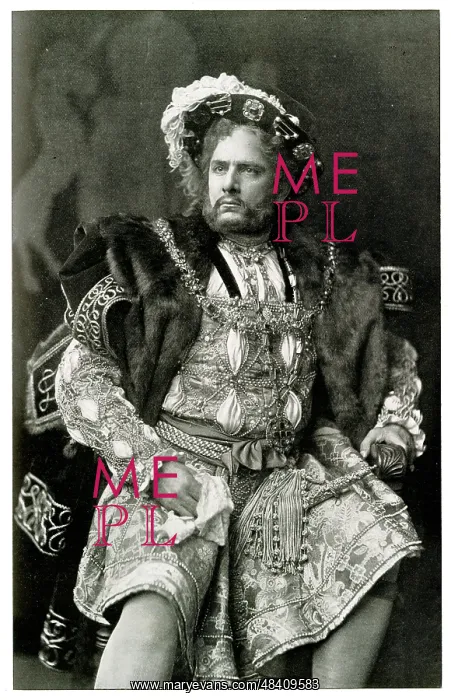 : William Terriss as King Henry VIII : William Terriss as King Henry VIII
