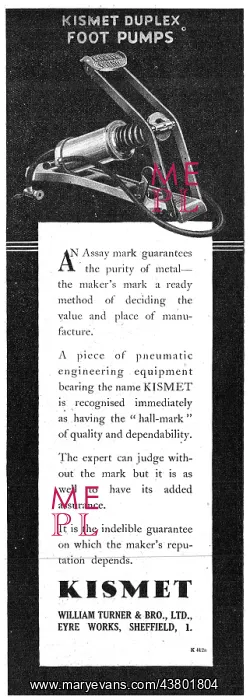 : William Turner Kismet Pneumatic Engineering Equipment : William Turner Kismet Pneumatic Engineering Equipment