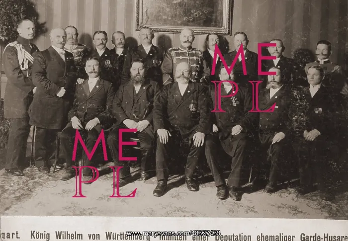 : William of Wuerttemberg with veterans, 1906 : William of Wuerttemberg with veterans, 1906